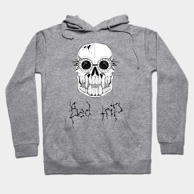 Bad Trip Black Metal logo Hoodie by AlienDeSaturne